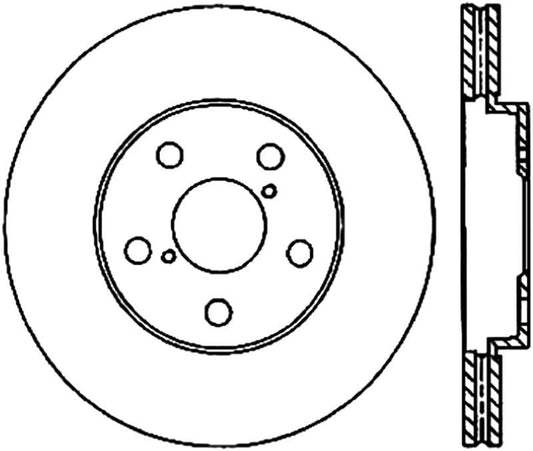 StopTech Power Slot 06-11 Lexus GS Series / 06-12 IS350 Front Left Drilled & Slotted Rotor - Torque Motorsport