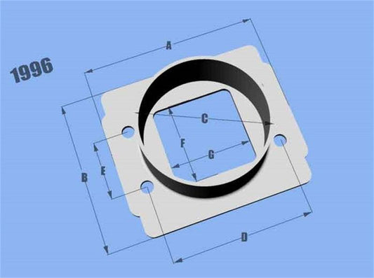 Vibrant MAF SenAdapter Plate Toyota w/ Bosch MAF Sensuse w/ 3in ID filteronly - Torque Motorsport