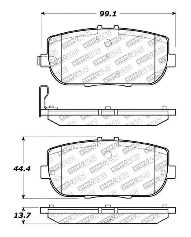 StopTech OE Fit Rear Sport Brake Pads - Torque Motorsport