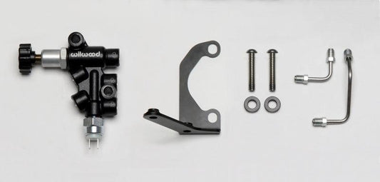 Wilwood Tandem Master Cylinder Mounting Bracket L/H Kit w/ Prop Valve - Torque Motorsport