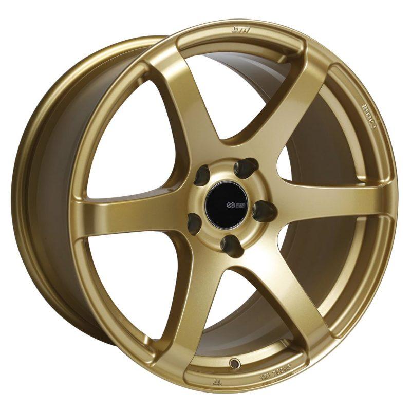 Enkei T6S 17x8 45mm Offset 5x100 Bolt Pattern 72.6 Bore Gold Wheel - Torque Motorsport