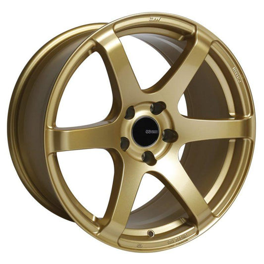 Enkei T6S 18x8 45mm Offset 5x100 Bolt Pattern 72.6 Bore Gold Wheel - Torque Motorsport