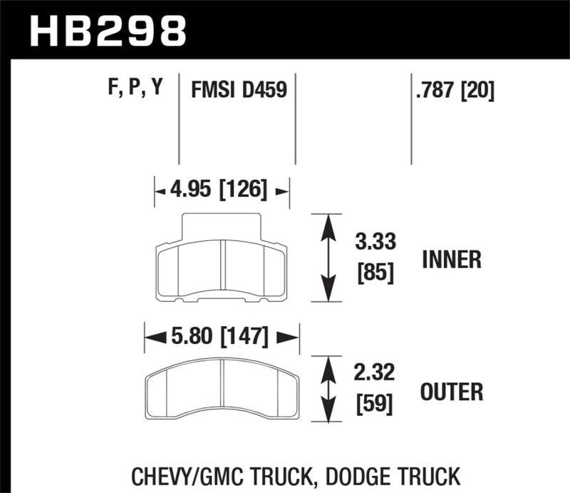 Hawk LTS Street Brake Pads - Torque Motorsport