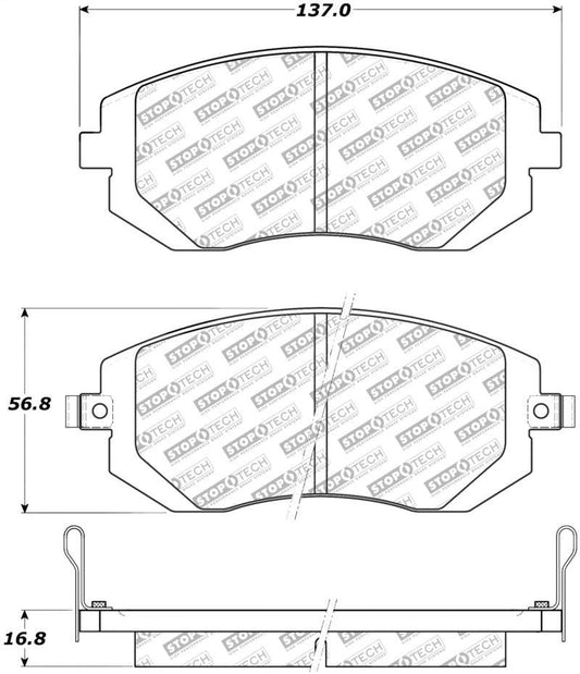 StopTech Street Select Brake Pads - Front/Rear - Torque Motorsport