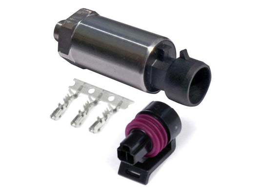 Haltech 150 PSI Motorsport (SS Diaphragm) Fuel/Oil/Wastegate 1/8 NPT Pressure Sensor (Incl Plug/Pin) - Torque Motorsport