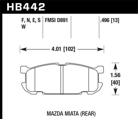 Hawk 01-02 Miata DTC-30 Street Rear Brake Pads - Torque Motorsport