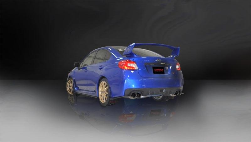 Corsa 2015 Subaru WRX Cat Back Exhaust, Black Quad 3.5in Tips *Sport* - Torque Motorsport