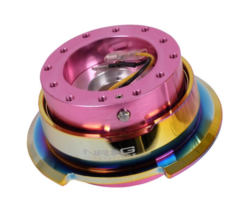 NRG Quick Release Gen 2.8 - Pink Body / Neochrome Ring - Torque Motorsport