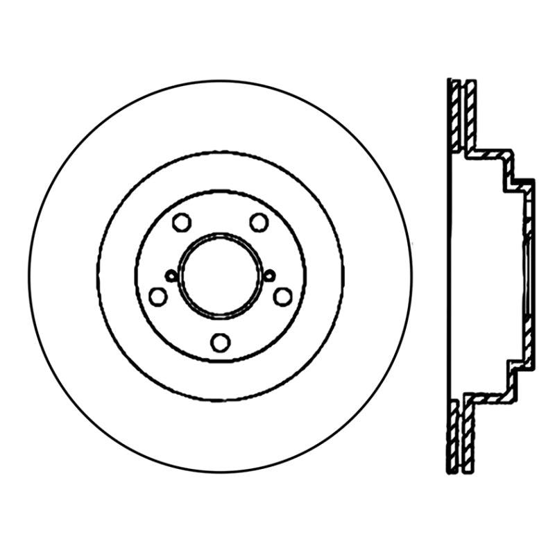 Stoptech 06-07 WRX / 05-08 LGT Rear CRYO-STOP Rotor - Torque Motorsport