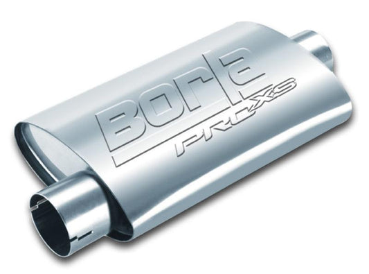 Borla Universal Center/Offset Oval 3in Tubing 14in x 4in x 9.5in PRO-XS Muffler - Torque Motorsport