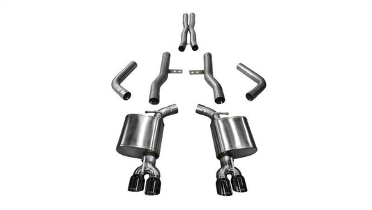 Corsa 17-18 Dodge Challenger 5.7L V8 Xtreme Cat-Back Dual Rear Exit w/3.5in Black Tips - Torque Motorsport