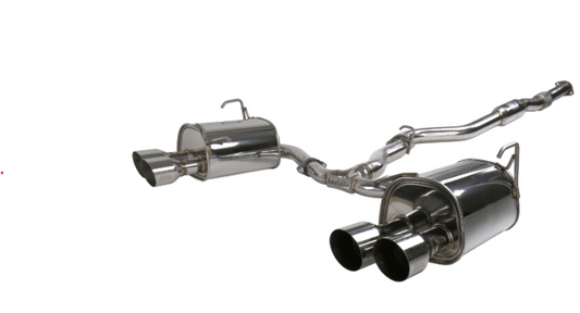 Invidia 15+ Subaru STI 4Dr Q300 Single Layer Stainless Steel Quad Tip Cat-Back Exhaust - Torque Motorsport