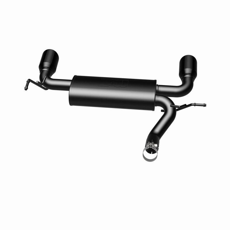 MagnaFlow 07-17 Jeep Wrangler JK 3.8/3.6L Dual Split Rear Exit Black Axle-Back Exhaust - Torque Motorsport