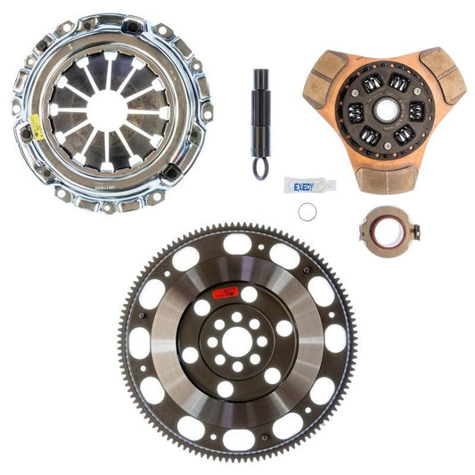 Exedy 2002-2006 Acura RSX Base L4 Stage 2 Cerametallic Clutch Thick Disc Incl. HF02 Lightweight FW - Torque Motorsport