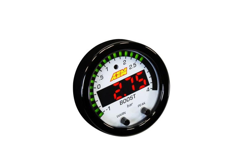 AEM X-Series Boost Pressure -30inHg 60psi Gauge Kit - Torque Motorsport