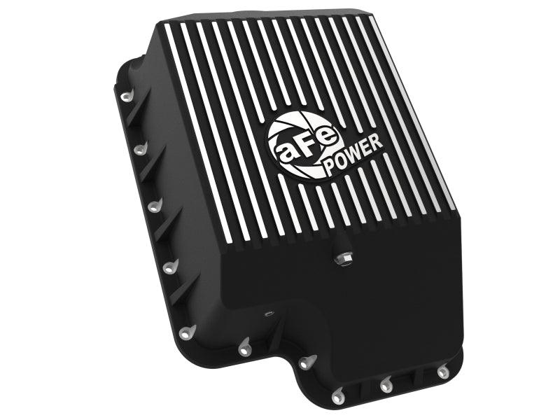 afe Transmission Pan (Black); Ford Diesel Trucks 03-10 V8-6.0/6.4L (td) - Torque Motorsport