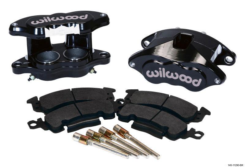 Wilwood D52 Front Caliper Kit - Black Pwdr 2.00 / 2.00in Piston 1.28in Rotor - Torque Motorsport