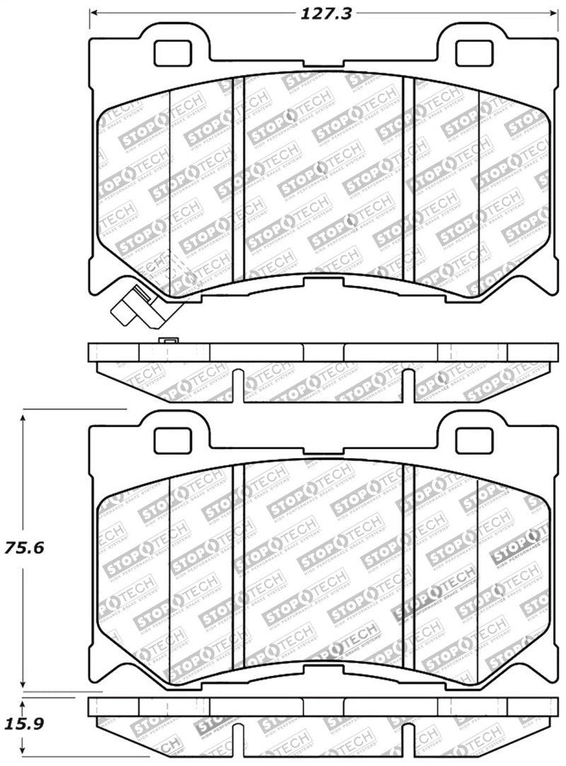 StopTech Performance 09-13 Infiniti FX35/FX37/FX45/FX50/08-13 G37 / 09-12 370Z Front Brake Pads - Torque Motorsport