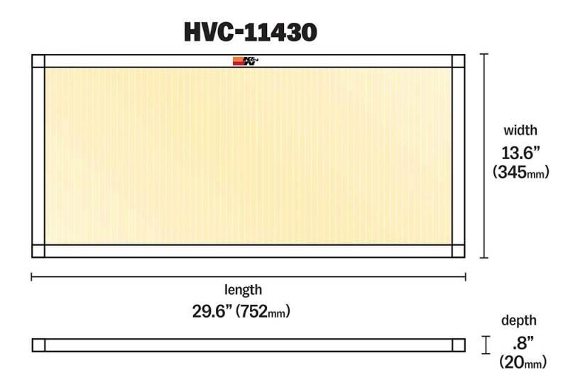 K&N HVAC Filter - 14 x 30 x 1 - Torque Motorsport