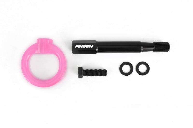 Perrin 15-19 Subaru WRX/STI Tow Hook Kit (Rear) - Hyper Pink - Torque Motorsport