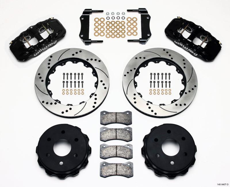 Wilwood AERO4 RearTruck Kit 14.25in Drilled 1999-2010 GM 1500-SUV 1 Piston OE Caliper - Torque Motorsport