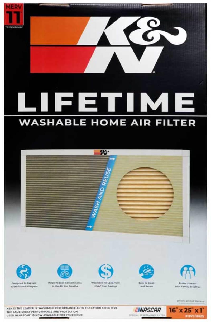 K&N HVAC Filter - 16 x 25 x 1 - Torque Motorsport