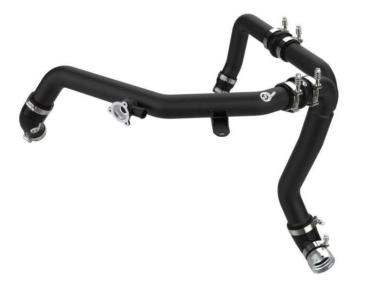 aFe 21-22 Ford Bronco V6-2.7Ltt BladeRunner Alum Hot Charge Pipe - Black - Torque Motorsport