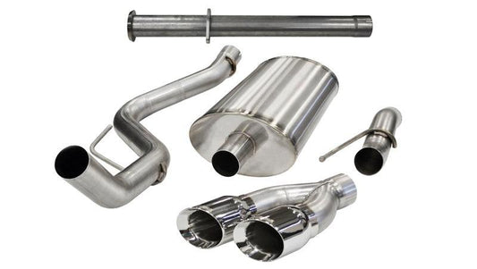 Corsa 11-13 Ford F-150 Raptor 6.2L V8 145in Wheelbase Polished Xtreme Cat-Back Exhaust - Torque Motorsport