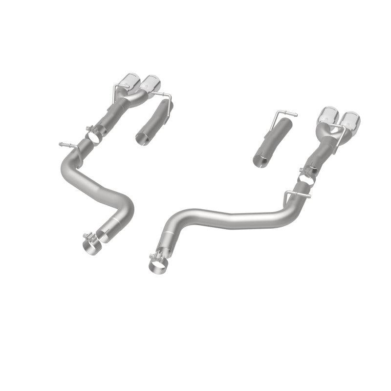 MagnaFlow Axle-Back, SS, 2.5in, Quad Split Rear 3.5in Tip 2015 Dodge Challenger 3.6L V6 - Torque Motorsport