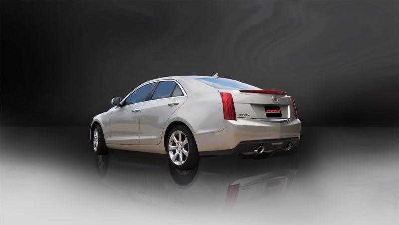 Corsa 13-14 Cadillac ATS Sedan 2.0L A/T Polished Sport Dual Rear Cat-Back Exhaust - Torque Motorsport