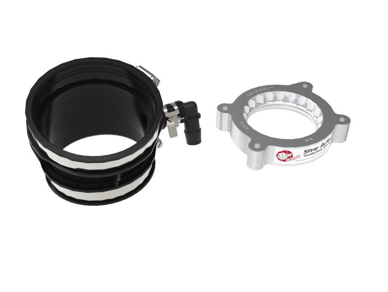 aFe 2020 Vette C8 Silver Bullet Aluminum Throttle Body Spacer Works w/ Factory Intake Only - Silver - Torque Motorsport