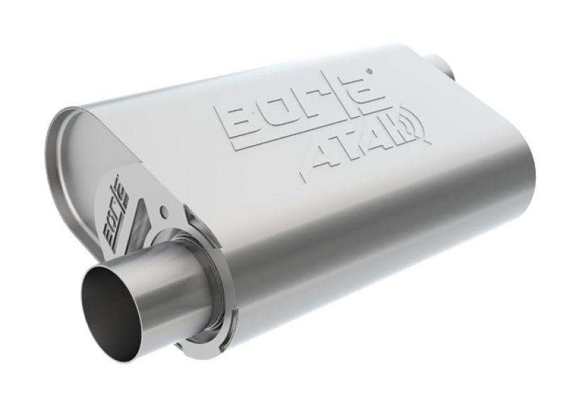 Borla CrateMuffler LS3 ATAK 2.5in Offset/Offset 14inx4.35inx9in Muffler - Torque Motorsport