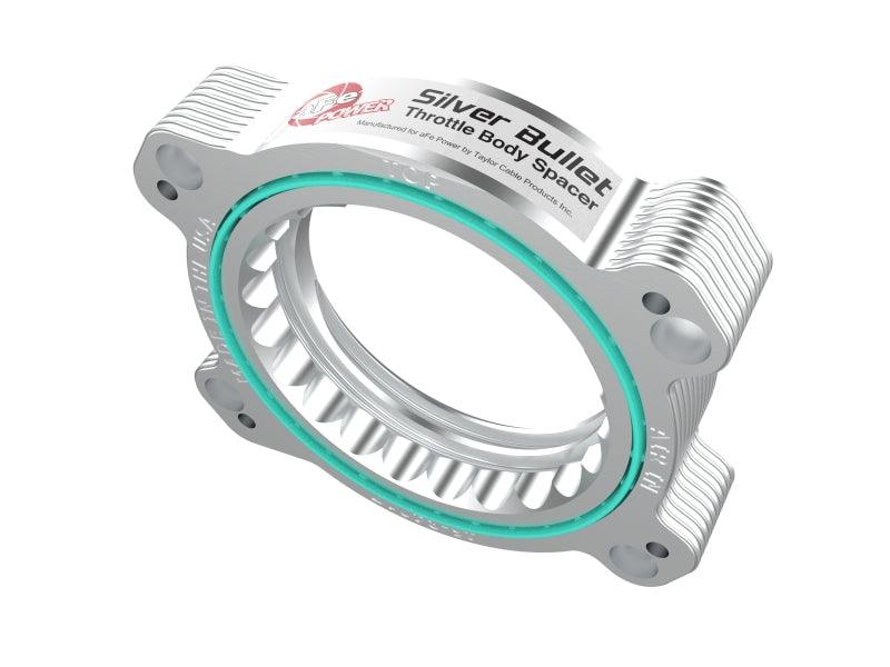 aFe 2020 Vette C8 Silver Bullet Aluminum Throttle Body Spacer Works w/ Factory Intake Only - Silver - Torque Motorsport