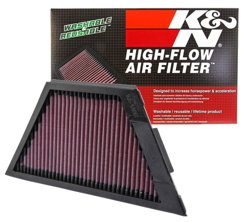 K&N Kawasaki ZX1rR Ninja/ZZR1400/1400GTR/ZX14R 11.25in O/S L x 4.75in O/S W Replacement Air Filter - Torque Motorsport