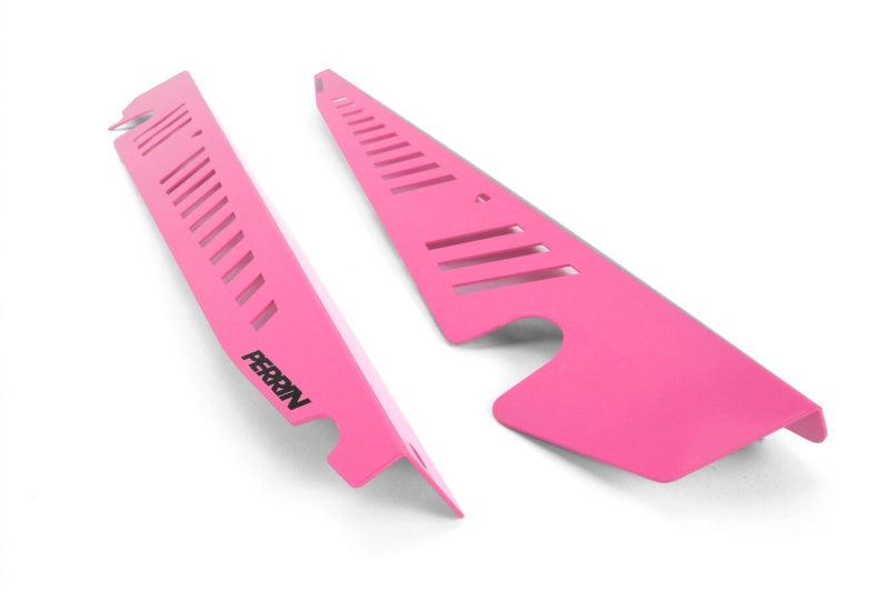 Perrin 2015+ Subaru WRX/STI Fender Shroud Set - Hyper Pink - Torque Motorsport