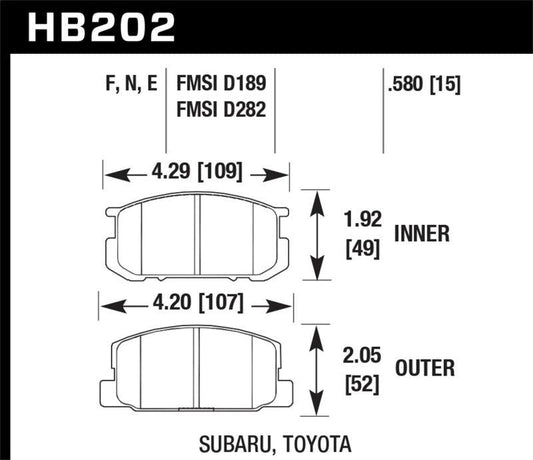 Hawk HP+ Pads Unknown Application - Torque Motorsport