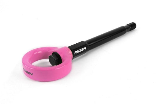 Perrin 08-14 Subaru WRX/STI Tow Hook Kit (Front) - Hyper Pink - Torque Motorsport