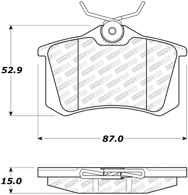 StopTech Street Select Brake Pads - Rear - Torque Motorsport