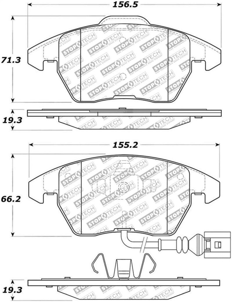 StopTech Street Select Brake Pads - Front - Torque Motorsport