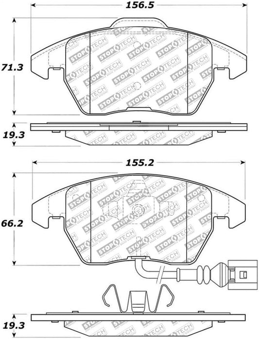 StopTech Street Select Brake Pads - Front - Torque Motorsport