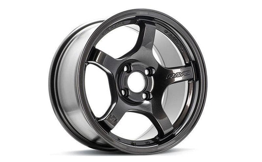 Gram Lights 57CR 15x8.0 +28 4-100 Super Dark Gunmetal Wheel - Torque Motorsport