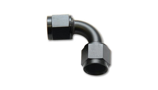 Vibrant -4AN Female 90 Degree Union Adapter (AN to AN) - Anodized Black Only - Torque Motorsport