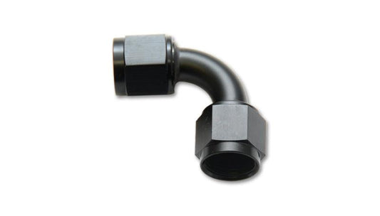 Vibrant -6AN Female 90 Degree Union Adapter (AN to AN) - Anodized Black Only - Torque Motorsport