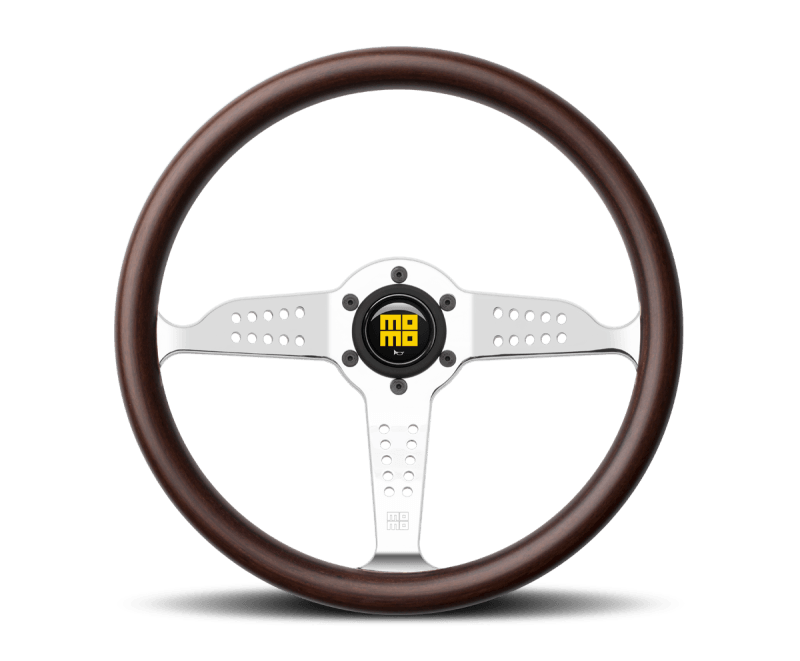 Momo Super Grand Prix Steering Wheel 350 mm - Mahogany Wood/Pol Spokes - Torque Motorsport