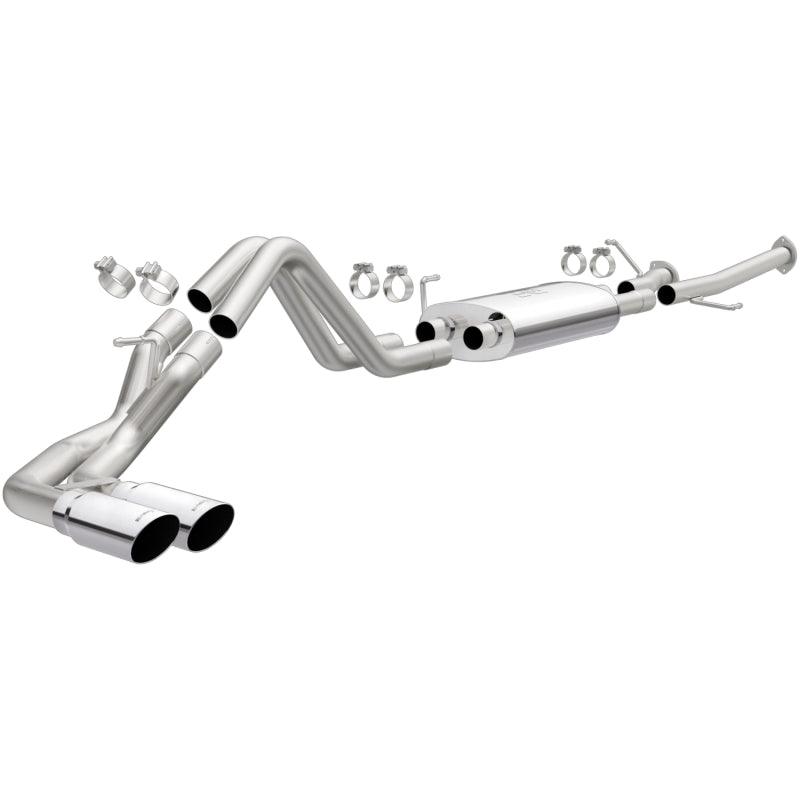 MagnaFlow 14 Toyota Tundra V8 4.6L/5.7L Stainless C/b Exhaust Dual same side pass. rear tire - Torque Motorsport