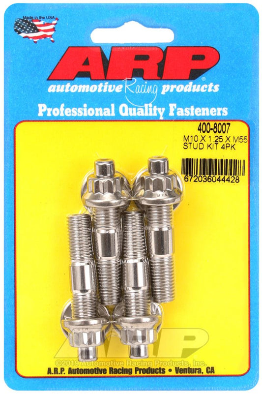 ARP M10 x 1.25 x 55mm Broached 4 Piece Stud Kit - Torque Motorsport