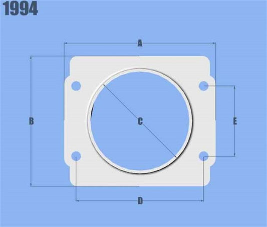 Vibrant MAF Sensor Adapter Plate for Subaru applications use w/ 3in Inlet I.D. filters only - Torque Motorsport