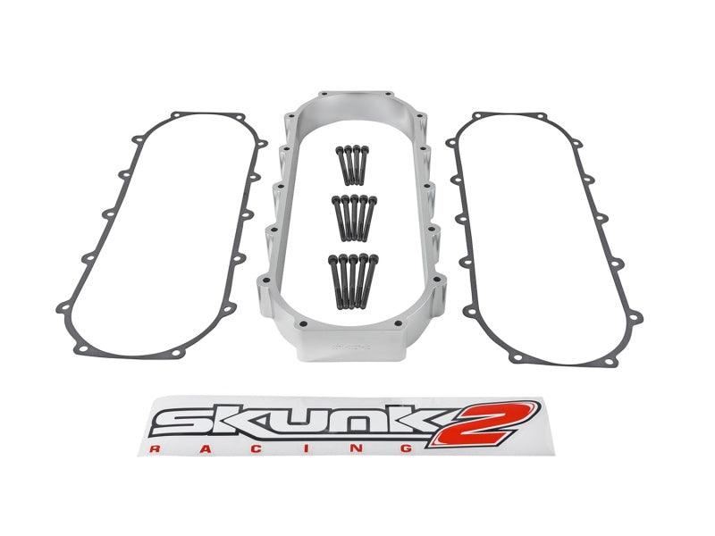 Skunk2 Ultra Series Honda/Acura Silver RACE Intake Manifold 2 Liter Spacer (Inc Gasket & Hardware) - Torque Motorsport