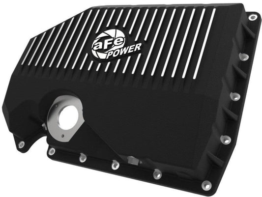 aFe 05-19 VW 1.8L/2.0L w/ Oil Sensor Engine Oil Pan Black POWER Street Series w/ Machined Fins - Torque Motorsport