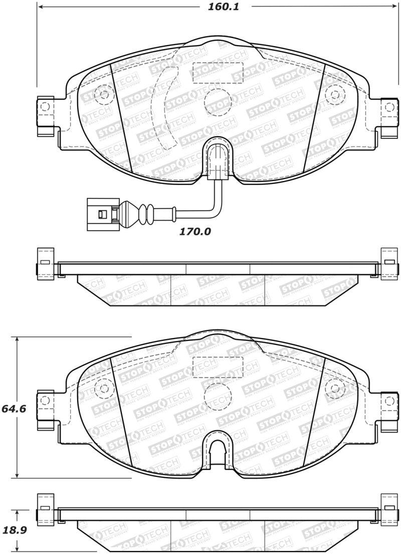 StopTech Street Brake Pads - Front - Torque Motorsport